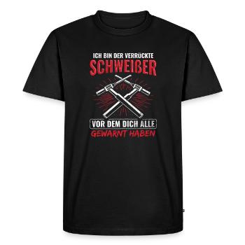 Schweißer Schweißen - Männer Premium Bio T-Shirt - Schwarz - Vorne - Nico (187cm)