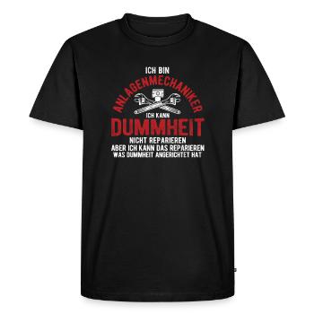 Anlagenmechaniker Geschenkidee - Männer Premium Bio T-Shirt - Schwarz - Vorne - Nico (187cm)