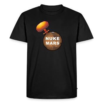 Nucléaire Mars - T-shirt Premium bio Homme - noir - Devant - Nico (187cm)