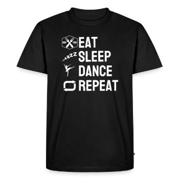 Dance lover Dancer Funny gift Dancing - Men's Premium Organic T-Shirt - black - Front - Nico (187cm)