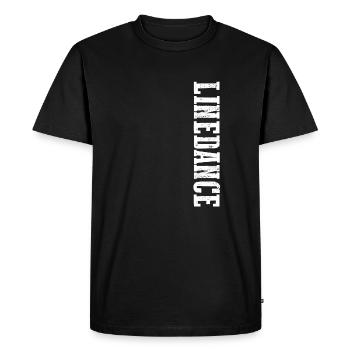 Linedance Line Dance Dedans de couple danse dedans western cadeau - T-shirt Premium bio Homme - noir - Devant - Nico (187cm)