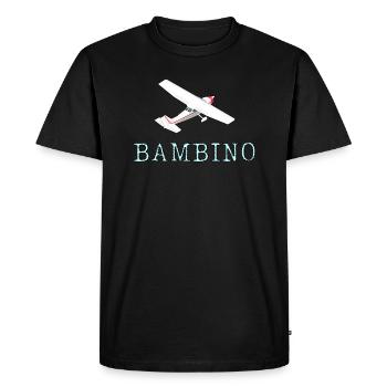 Conception d’avion d’aviation Bambino - T-shirt Premium bio Homme - noir - Devant - Nico (187cm)