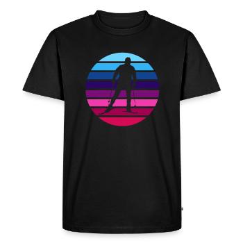 Ski de fond Skieurs de fond - T-shirt Premium bio Homme - noir - Devant - Nico (187cm)