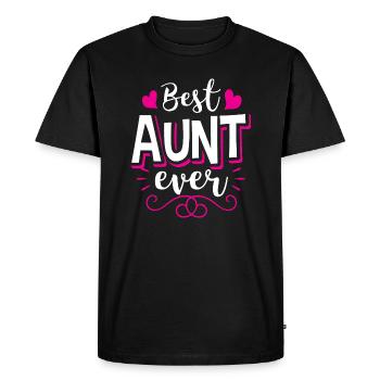 Tante Tante B.A.E. Meilleur cadeau d’anniversaire de tante de tous les temps - T-shirt Premium bio Homme - noir - Devant - Nico (187cm)