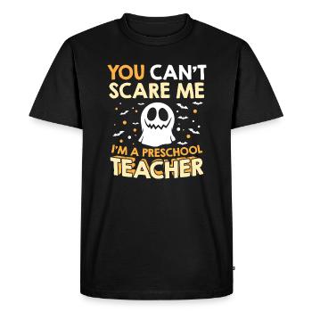 Halloween ne peut pas me faire peur, je suis un enseignant préscolaire - T-shirt Premium bio Homme - noir - Devant - Nico (187cm)