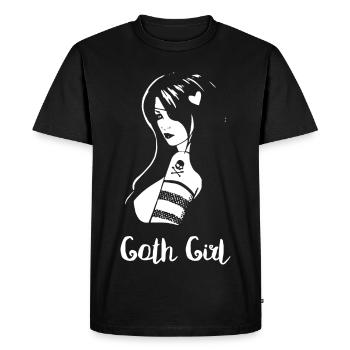 Goth Girl - T-shirt Premium bio Homme - noir - Devant - Nico (187cm)