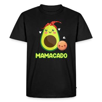Mamacado Avocat Red Bandana Fille Fils - T-shirt Premium bio Homme - noir - Devant - Nico (187cm)
