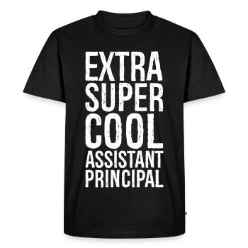 Extra Super Cool Directeur adjoint - T-shirt Premium bio Homme - noir - Devant - Nico (187cm)