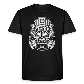 Tekno 23 masque à gaz - T-shirt Premium bio Homme - noir - Devant - Nico (187cm)