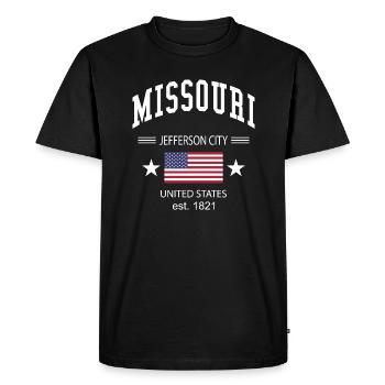 Missouri - T-shirt Premium bio Homme - noir - Devant - Nico (187cm)