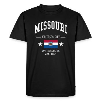 Missouri - T-shirt Premium bio Homme - noir - Devant - Nico (187cm)