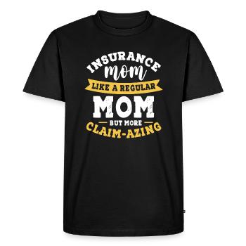 Assurance Maman Comme une maman ordinaire Mais plus - T-shirt Premium bio Homme - noir - Devant - Nico (187cm)