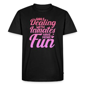 Infirmières - Intervenante en salle d’urgence - T-shirt Premium bio Homme - noir - Devant - Nico (187cm)