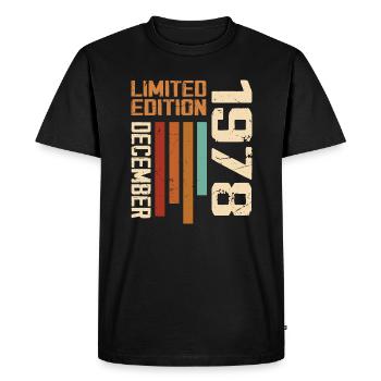 December 1978 - 1978 December - Men's Premium Organic T-Shirt - black - Front - Nico (187cm)