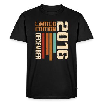 December 2016 - 2016 December - Men's Premium Organic T-Shirt - black - Front - Nico (187cm)