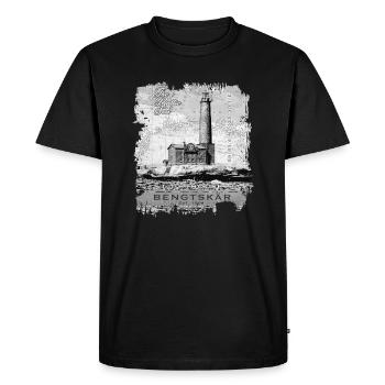 Bengtskär Lighthouse - Textiles and Gift Products - Men's Premium Organic T-Shirt - black - Front - Nico (187cm)