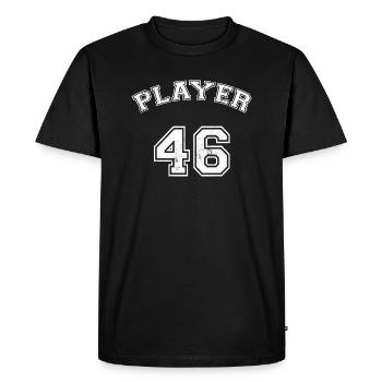 TRIKOT 46 maillots de collège de maillots cadeaux - T-shirt Premium bio Homme - noir - Devant - Nico (187cm)