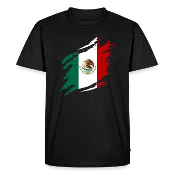 Mexico Flag Mexican Flag Mexico South America - Men's Premium Organic T-Shirt - black - Front - Nico (187cm)