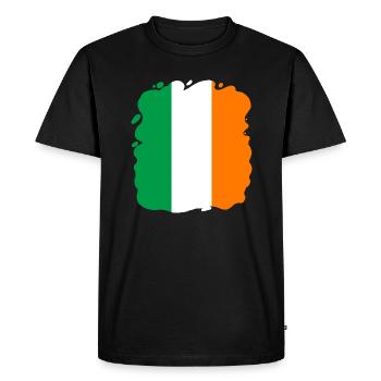 Ireland Flag Vintage Irish Flag Dublin - Men's Premium Organic T-Shirt - black - Front - Nico (187cm)
