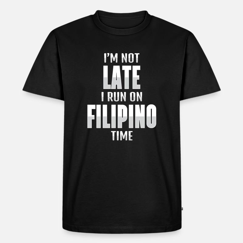 Filipino Philippinen Geschenkidee lustiger Spruch - Männer Premium Bio T-Shirt - Schwarz