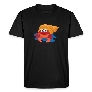 Mer de cadeau idée mignonne cancer du crabe drôle cool - T-shirt Premium bio Homme - noir - Devant - Nico (187cm)