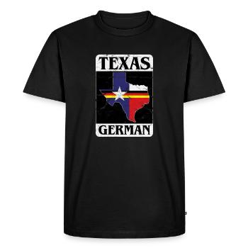 Texas allemand cool idée cadeau fière allemande - T-shirt Premium bio Homme - noir - Devant - Nico (187cm)