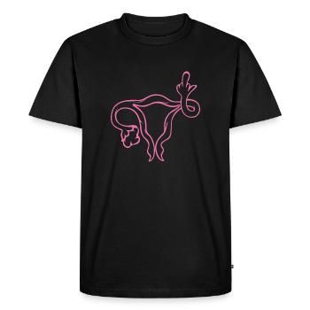 Idée cadeau utérus des droits de la femme Avortement - T-shirt Premium bio Homme - noir - Devant - Nico (187cm)