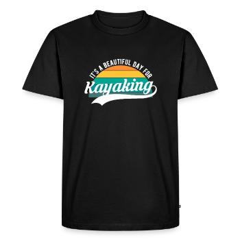 C’est une belle journée pour kayak Chemise Kayak - T-shirt Premium bio Homme - noir - Devant - Nico (187cm)