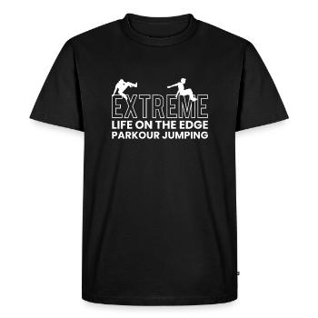 Parkour Disant Cadeau Chemise - T-shirt Premium bio Homme - noir - Devant - Nico (187cm)