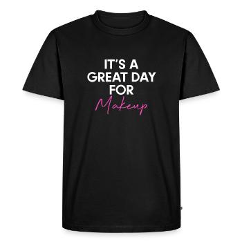 C’est un grand jour pour le cadeau de chemise de maquillage - T-shirt Premium bio Homme - noir - Devant - Nico (187cm)