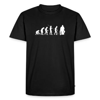 Evolution Cajon Chemise Cadeau - T-shirt Premium bio Homme - noir - Devant - Nico (187cm)