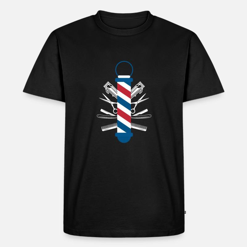 Barber Shirt Geschenk - Männer Premium Bio T-Shirt - Schwarz