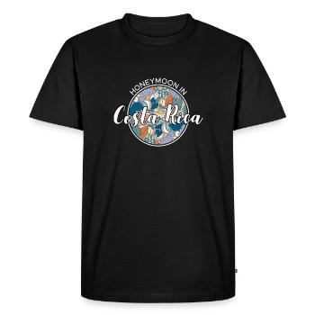 Lune de miel Chemise de vacances lune de miel Costa Rica - T-shirt Premium bio Homme - noir - Devant - Nico (187cm)