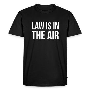 Law Is In The Air - Lawyer Student Shirt - Men's Premium Organic T-Shirt - black - Front - Nico (187cm)