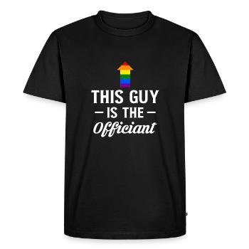 Ce gars est l’officiel officiel du mariage LGBT - T-shirt Premium bio Homme - noir - Devant - Nico (187cm)