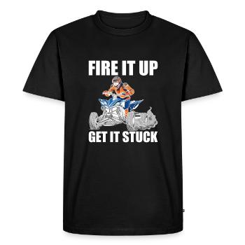 Allumez-le Get It Stuck Shirt Gift Quad - T-shirt Premium bio Homme - noir - Devant - Nico (187cm)