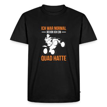 J’étais normal avant d’avoir un quad - T-shirt Premium bio Homme - noir - Devant - Nico (187cm)