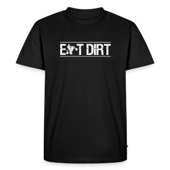 Manger Dirt Shirt Cadeau Quad Driver - T-shirt Premium bio Homme - noir - Devant - Nico (187cm)