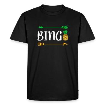 Bingo Ananas Shirt Cadeau - T-shirt Premium bio Homme - noir - Devant - Nico (187cm)