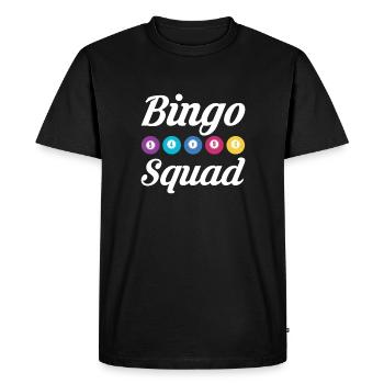 Bingo Squad Shirt Cadeau - T-shirt Premium bio Homme - noir - Devant - Nico (187cm)