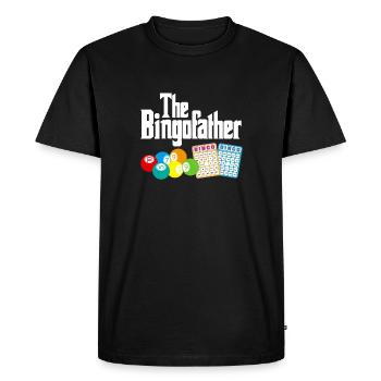 The Bingofahter Shirt Gift Father Papa Father's Day - Men's Premium Organic T-Shirt - black - Front - Nico (187cm)