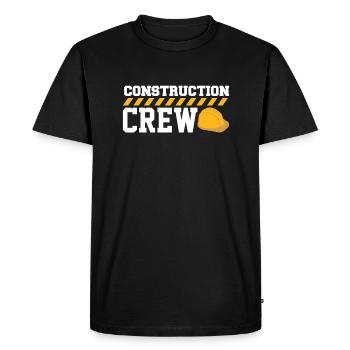 Construction Crew Road Workers - Men's Premium Organic T-Shirt - black - Front - Nico (187cm)
