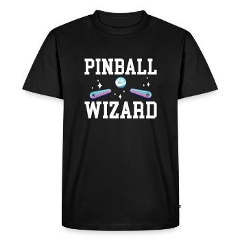 Pinball Wizard Shirt Cadeau Flipper Machine - T-shirt Premium bio Homme - noir - Devant - Nico (187cm)