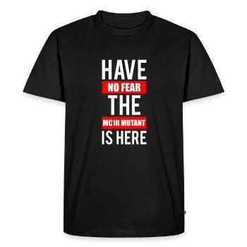 N’ayez pas peur que le mutant MC1R soit ici rousse - T-shirt Premium bio Homme - noir - Devant - Nico (187cm)