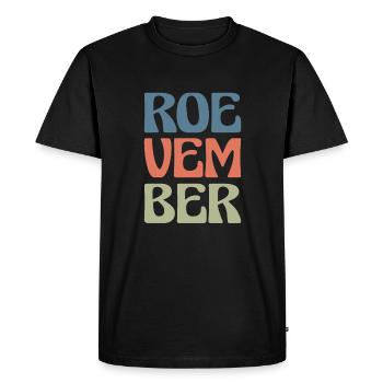 Vintage Retro Roevember Shirt Gift - Men's Premium Organic T-Shirt - black - Front - Nico (187cm)