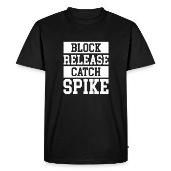 Block Release Catch Sprike Maillot de football - T-shirt Premium bio Homme - noir - Devant - Nico (187cm)