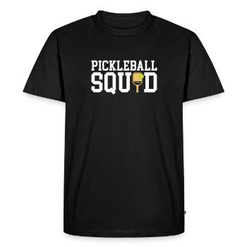 Équipe de cadeaux Pickleball Squad - T-shirt Premium bio Homme - noir - Devant - Nico (187cm)