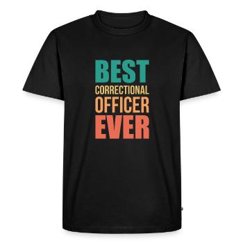 Meilleur cadeau de chemise d’agent correctionnel de tous les temps - T-shirt Premium bio Homme - noir - Devant - Nico (187cm)