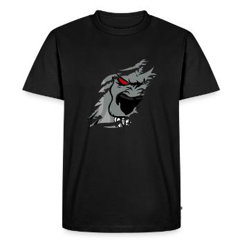 Werewolf Shirt Gift - Men's Premium Organic T-Shirt - black - Front - Nico (187cm)