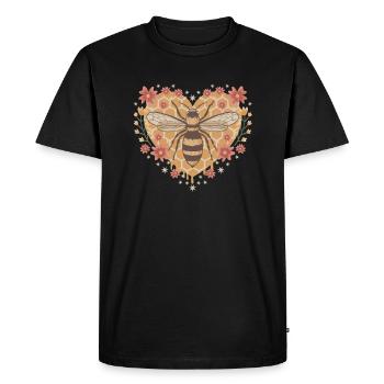 Love Bee Beekeeper Bee Shirt Cadeau - T-shirt Premium bio Homme - noir - Devant - Nico (187cm)